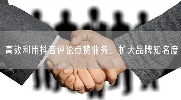 高效利用抖音评论点赞业务，扩大品牌知名度