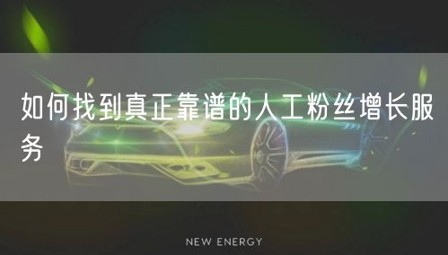 如何找到真正靠谱的人工粉丝增长服务