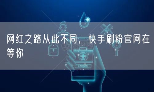 网红之路从此不同，快手刷粉官网在等你